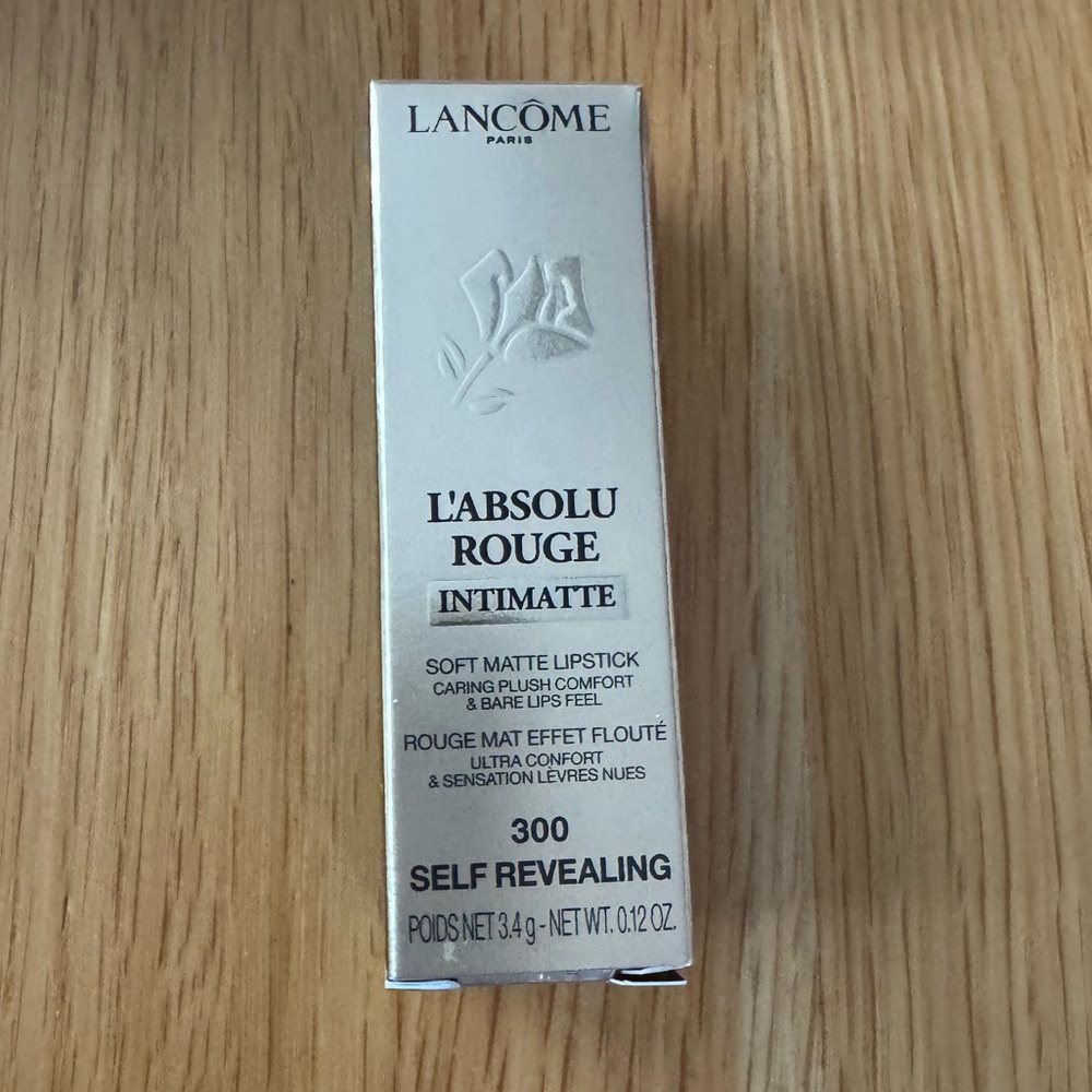 New! 💋💄Lancome L'Absolu Rouge Intimatte soft matte lipstick 300 Self Revealing - Picture 3 of 10